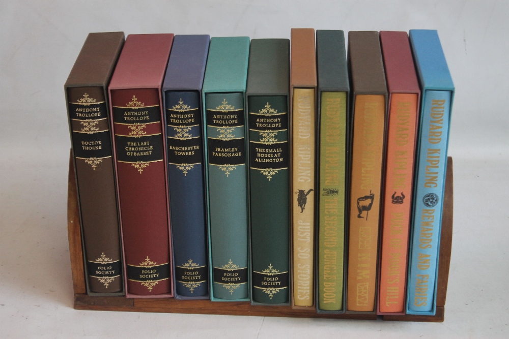 FOLIO SOCIETY RUDYARD KIPLING - five volumes in slipcases to include 'Just So Stories', 'Kim', '