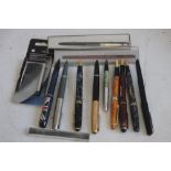 A SELECTION OF PENS, to include Osmiroid, Parker, Papermate etc