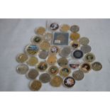 A COLLECTION OF MODERN COMMEMORATIVE CROWN SIZED COINS, to include issues from Fiji, New Zealand,