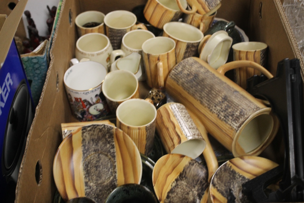 A QUANTITY OF CERAMICS to include commemorative mugs (tray not included) - Image 2 of 3