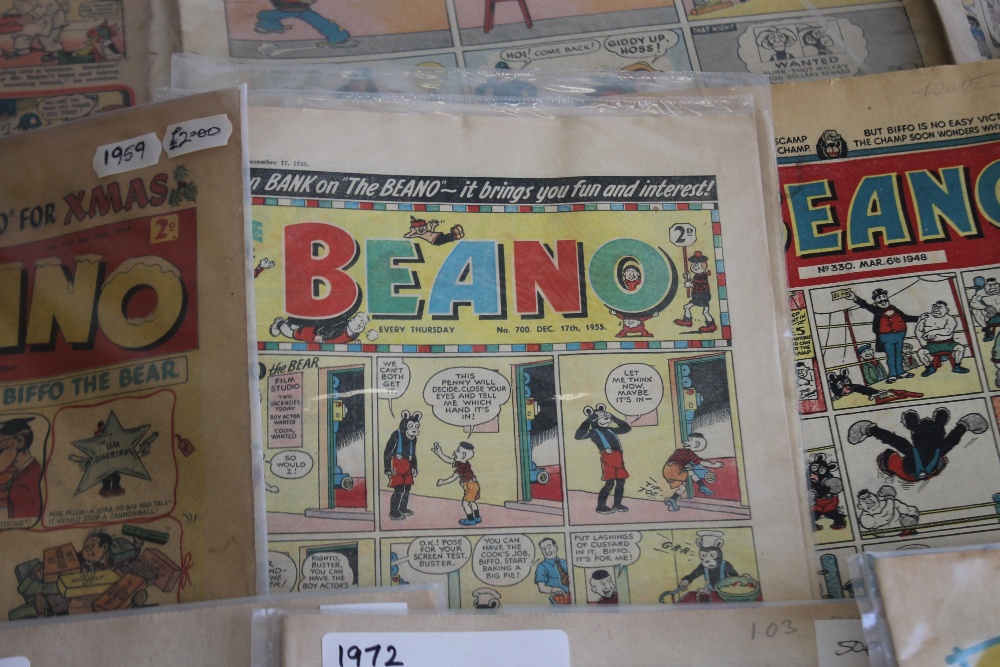 THE BEANO, DANDY, KNOCKOUT AND TOPPER COMICS to include 'The Beano' #330 1948, #700 1955, #711 1956, - Image 6 of 6