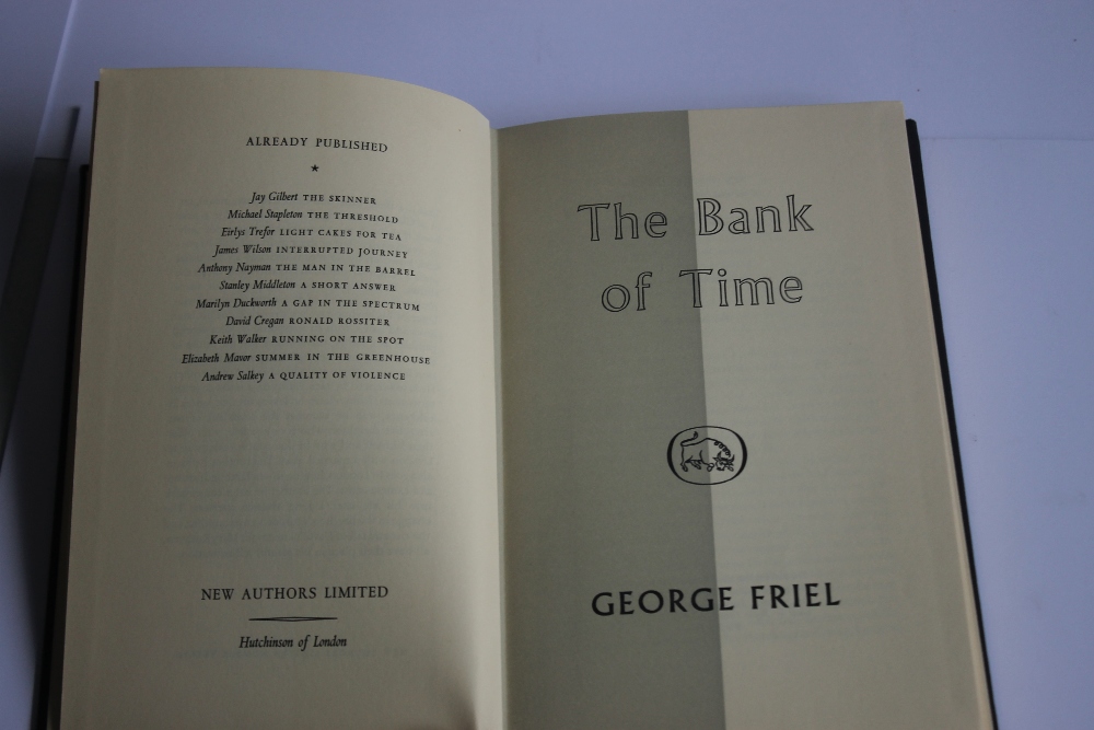 GEORGE FRIEL - 'THE BANK OF TIME', first edition published by Hutchinson of London in their 'New - Image 3 of 4