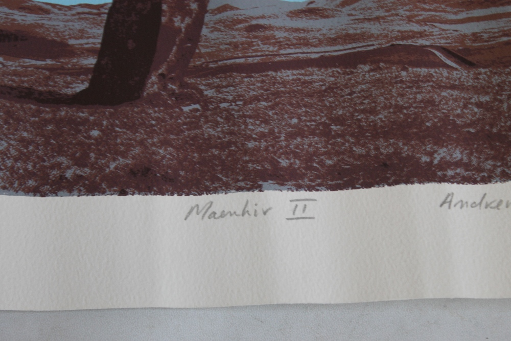 ANDREW WOLFE SIGNED LIMITED EDITION PRINT "MAENHIR II" 8/10, and Michael Carlo signed limited - Image 7 of 8