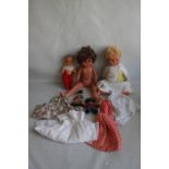 VINTAGE DOLLS to include Palitoy boy doll, Continental costume doll etc. together with four items of