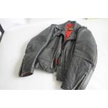 A MASCOT LEATHER BIKER'S JACKET, late 1970s, size 38