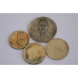 A 1903 JOSEPH CHAMBERLAIN VISIT TO SOUTH AFRICA SILVER MEDAL, along with a South Africa 1952