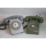 1950S FRENCH DIAL TELEPHONE WITH MOTHER IN LAW LISTENER CONVERTED together with a 1950s US 500