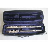 A TREVOR JAMES FLUTE TJ X10, in fitted carry case