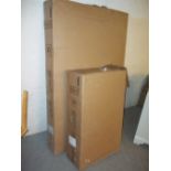 A NEW BOXED TWO DOOR WARDROBE