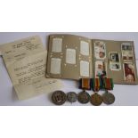 A WWI/II MEDAL GROUP consisting of WWI BWM/Victory pair, named to 203589 Pte. G. O. William KSLI and