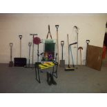 A COLLECTION OF GARDEN TOOLS