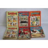 1950s ANNUALS - THE DANDY BOOK 1954, 1956 (X 2), 1957, 'The Beano Book' 1956, and 'The Big Rupert