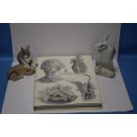 A LLADRO SOCIETY PLAQUE, A LLADRO DONKEY together with a book 'LLadro The Will To Create'