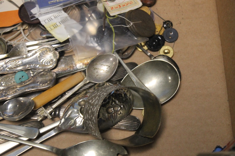 A QUANTITY OF WHITE METAL FLATWARE ETC - Image 2 of 3