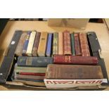 A BOX OF LATE 19TH/EARLY 20TH CENTURY BOOKS, mainly poetry