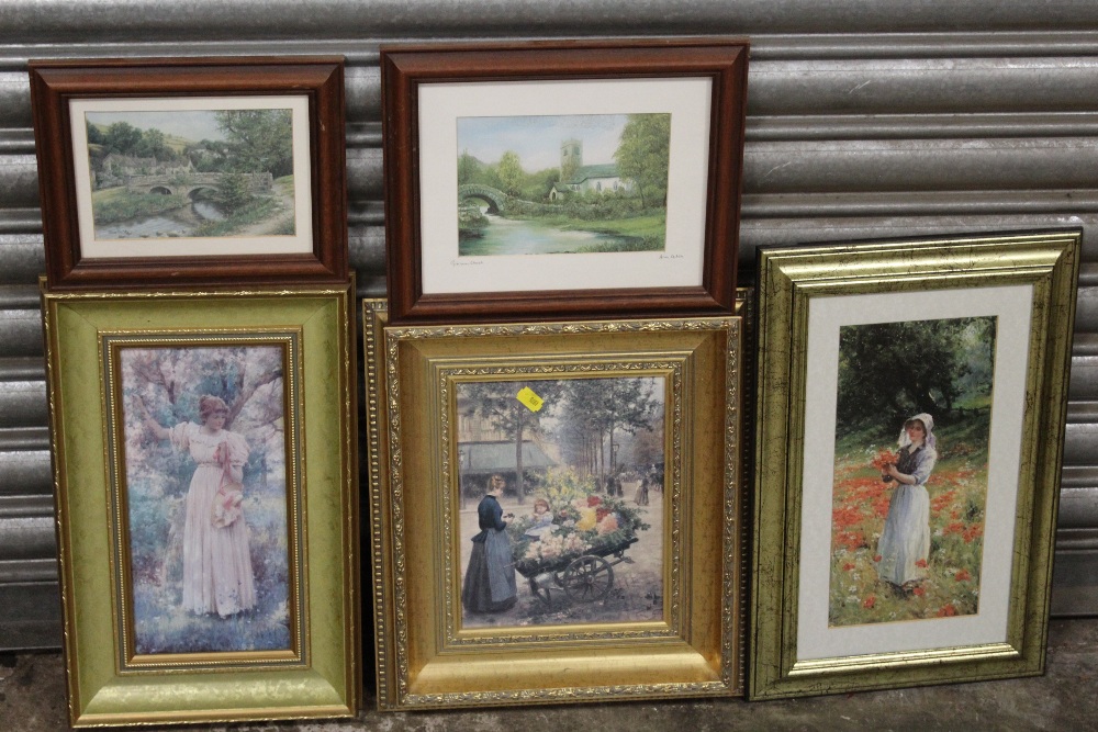 AN ASSORTMENT OF VARIOUS FRAMED PICTURES AND PRINTS ETC - Image 9 of 10