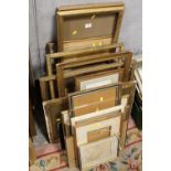 VARIOUS PICTURE FRAMES IN ASSORTED AGE AND STYLE ETC