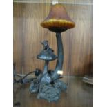 A MODERN FAIRY TOADSTOOL LAMP