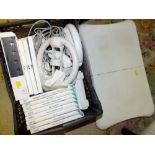 A NINTENDO WII CONSOLE COMPLETE WITH GAMES ETC.