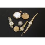 A SMALL COLLECTION OF WRIST AND POCKET WATCHES