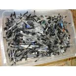 A BOX OF BALL POINT PENS A/F, UNCHECKED