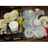 TWO TRAYS OF ASSORTED CERAMICS TO INCLUDE ROYAL NORFOLK