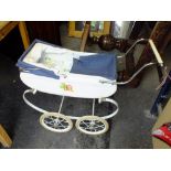 A VINTAGE CHILDS MARMET TOY PRAM