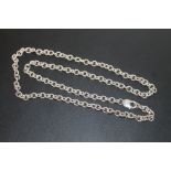 A SILVER BELCHER CHAIN - APPROX 50.2 G