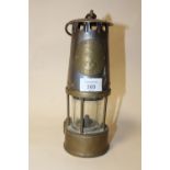 A VINTAGE ECCLES MINERS LAMP