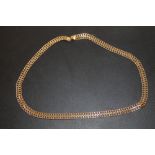 A 9 CARAT GOLD NECKLACE, APPROX WEIGHT 8G