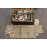 A QUANTITY OF CIGARETTE CARDS BOTH LOOSE AND IN ALBUMS