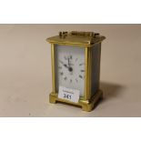 A BAYARD EIGHT DAY FRENCH CARRIAGE CLOCK