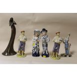 A COLLECTION OF SIX MODERN FIGURINES