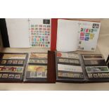 TWO ALBUMS OF ROYAL MAIL PRESENTATION PACKS, TOGETHER WITH TWO STAMP ALBUMS AND CONTENTS (4)