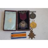 A WWI MEDAL TRIO comprising 1914/15 Star, BWM and Victory named "12970 Pte I. Shorthouse, S.