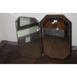 TWO SMALL WALL MIRRORS