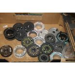 A QUANTITY OF ASSORTED SPARE FLY REELS SPOOLS to include "Shakespeare," etc.