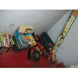 A SELECTION OF TOOLS TO INCLUDE BOXED ITEMS - A STEAMER, RIVETER, TILE CUTTER, DRILL, JIGSAW,