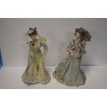 TWO WEDGWOOD FIGURINES "CHRISTINA" AND "ABIGAIL"