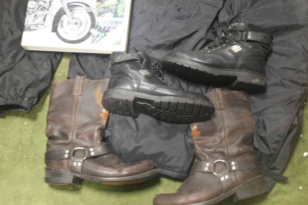 A BOX OF MOTORCYCLE CLOTHING AND HELMETS - Image 2 of 4