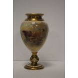 A ROYAL WORCESTER VASE SIGNED H STINTON A/FCondition Report:OBVIOUS SIGNS OF RESTORATION