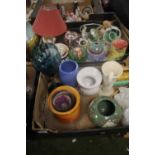 TWO TRAYS OF ASSORTED CERAMICS (TRAYS NOT INCLUDED)