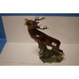 A CERAMIC MODEL OF A STAG