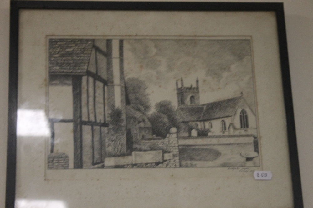 A FRAMED AND GLAZED WATERCOLOUR TITLED STRANGERS HOUSE NORWICH SIGNED E W TOOZE 1947 TOGETHER WITH A - Image 3 of 3