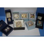 EIGHT BOXED HALCYON DAYS TRINKET BOXES