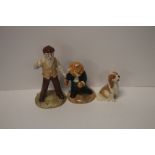 A ROYAL ALBERT MR MCGREGOR FIGURE, TOGETHER WITH A BESWICK BRAVURA BRASS, AND A BESWICK SPANIEL