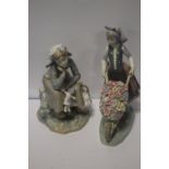 TWO LLADRO FIGURINES