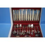 A CASED CANTEEN OF CUTLERY