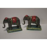 A PAIR OF HALCYON DAYS INDIAN ELEPHANTS