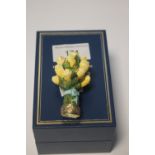 A BOXED HALCYON DAYS BOUQUET OF YELLOW FLOWERS